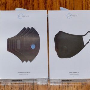 NIB AIRINUM URBAN AIR 2.0 BLACK FACE MASK AND FILTERS $102